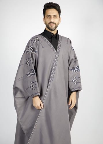 جبة الباحة - لون رصاصي