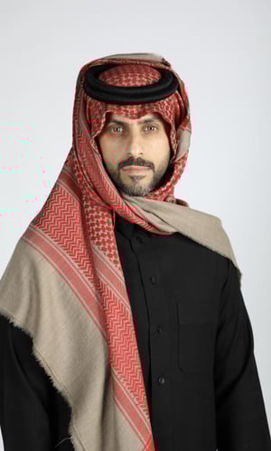 شماغ سوبر ترمه كشميري ماركة بشتي ارضية غامق