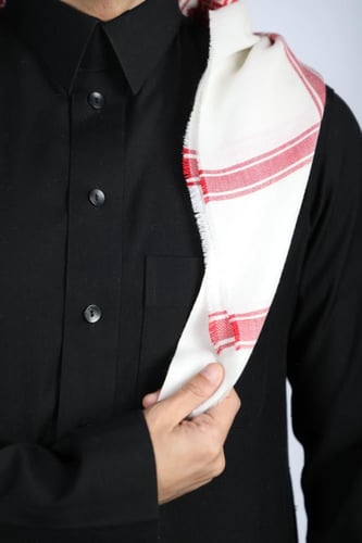 شماغ فاتح سوبر ترمه كشميري ماركة بشتي