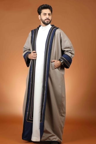 فروه وجهين رجاليه شتوية - سجنتشر ازرق