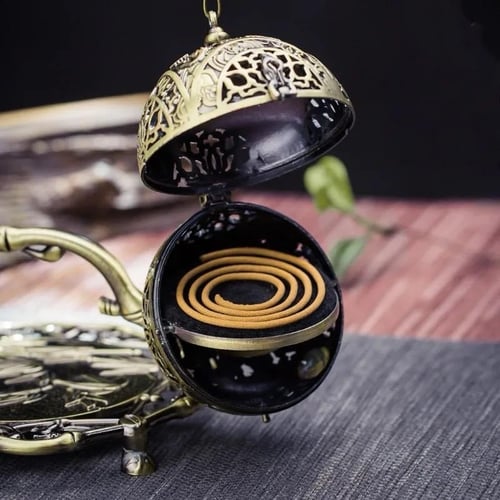 مبخرة نحاسية فاخرة نحاسي احمر