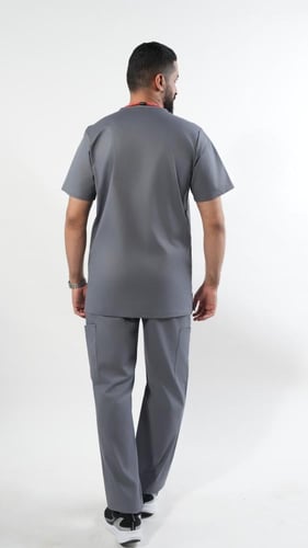 سكرب الفاخر رجالي رصاصي غامق