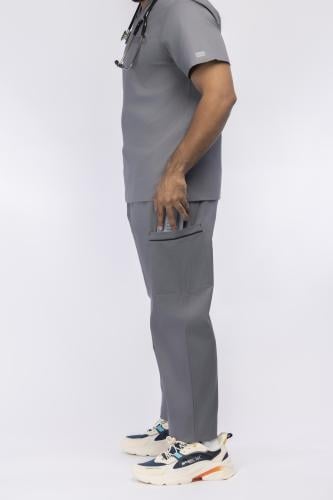 سكرب كلاسيك للجنسين رصاصي غامق