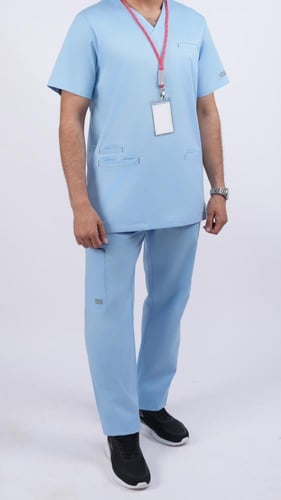 سكرب الفاخر رجالي أزرق فاتح (سماوي)