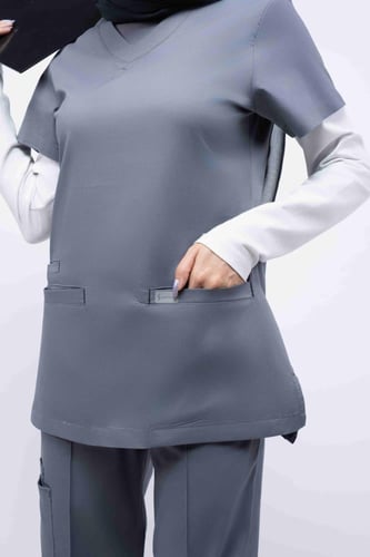 سكرب الفاخر نسائي رصاصي غامق