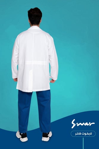 لاب كوت الفاخر رجالي أبيض