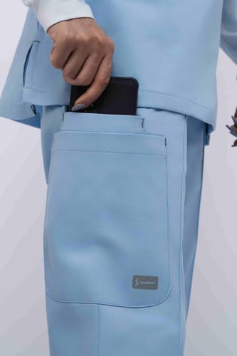 سكرب الفاخر نسائي أزرق فاتح ( سماوي )