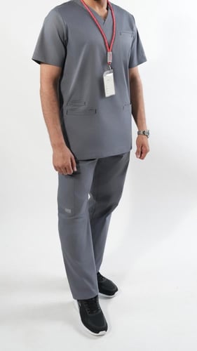 سكرب الفاخر رجالي رصاصي غامق