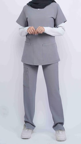 سكرب أكتف نسائي رصاصي غامق