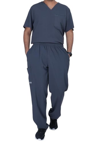 سكراب كويني رجالي رصاصي غامق