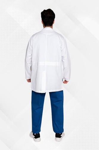 لاب كوت الفاخر رجالي أبيض