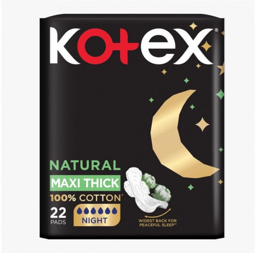 كوتكس فوط نسائية ناتشورال ماكسي سميكة ليلية KOTEX...