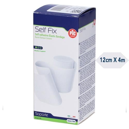 Pic Self Fix Cohesive Elastic Bandage – Self-Adherent Flexible Compression Wrap – 4m Roll