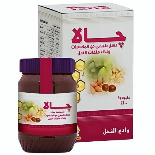 جالا عسل طبيعي مع المكسرات وغذاء ملكات النحل من وا...