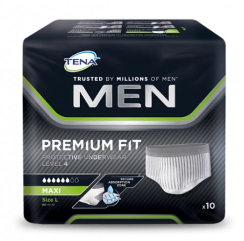 حفايض تينا tena men premium fit maxi للبالغلين 10...