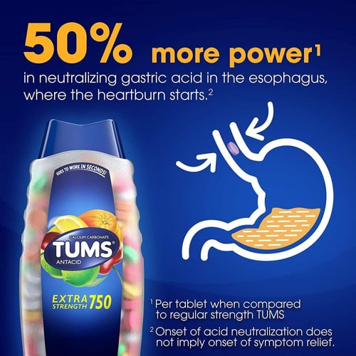 تمز اكسترا 750 مضاد الحموضة TUMS EXSTRA STRENGTH 7...