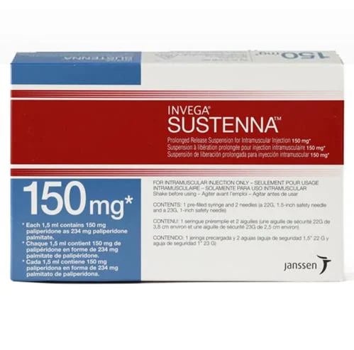 Invega Sustenna Paliperidone 150 mg Prolonged-Rele...