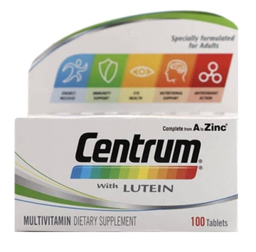 سنتروم ملتي فيتامين مع لوتين 100 حبة CENTRUM WITH...