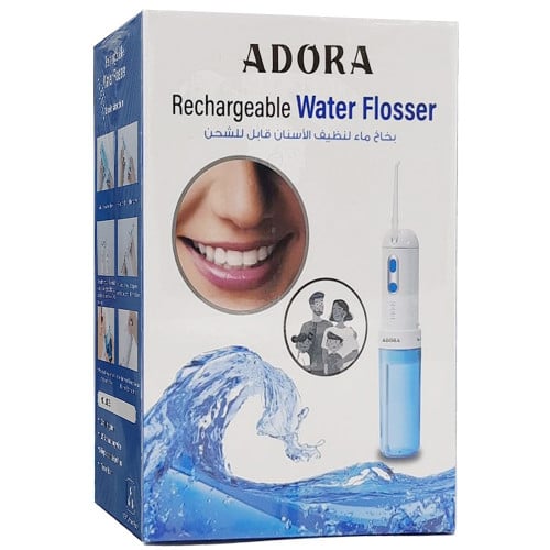 ادورا بخاخ ماء الخيط المائي لتنظيف الاسنان قابل لل...