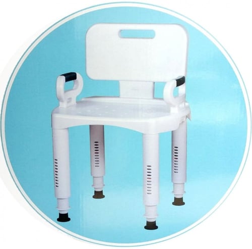 كرسي استحمام ترويش بلاستيك قابل للتعديل والفك RITE...