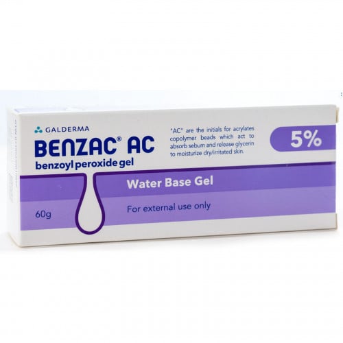 بنزاك ايه سي بنزويل بيروكسيد جل مائي 5% لعلاج حب ا...