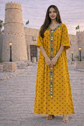 جلابية قماش روز 52-HESS