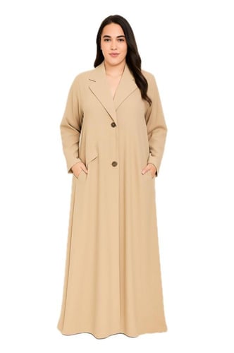 بليزر قماش كتان بجيوب امامية #43