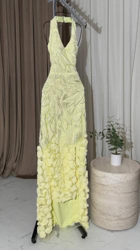 فستان تطريز خرز E25