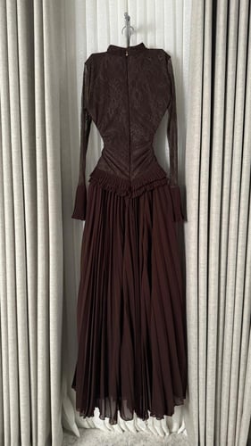 فستان جورجت دانتيل R90