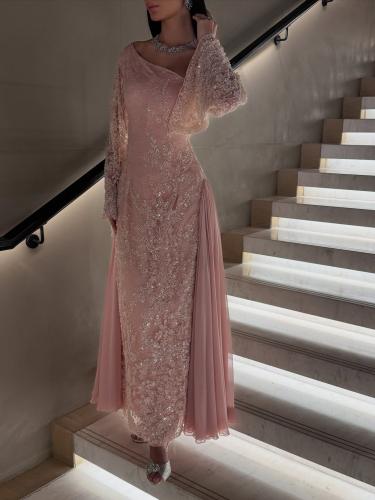 فستان بينك خرز E96