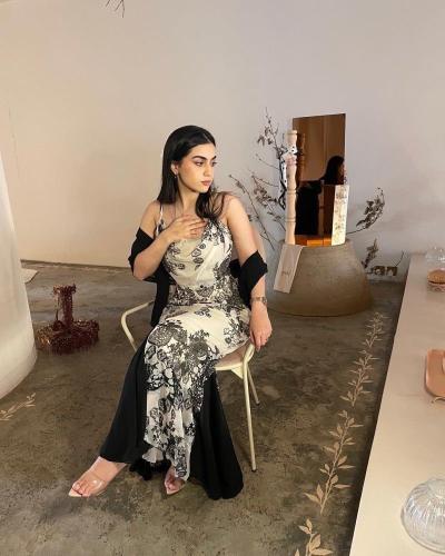 فستان قطعتين مشجر 82