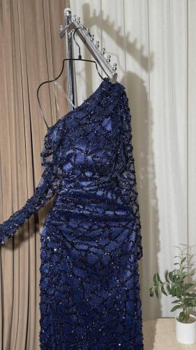 فستان تطريز بالتل Y52