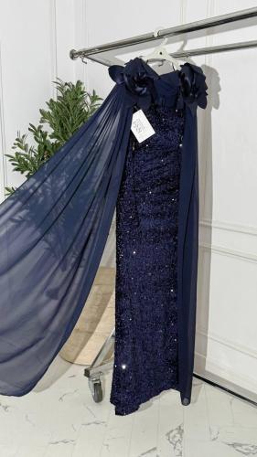 فستان ترتر مع مخمل 0286