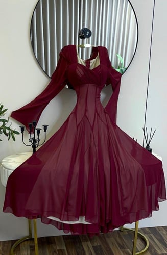 فستان شيفون R52