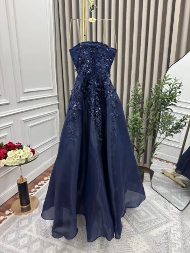 فستان كحلي اورجنزا