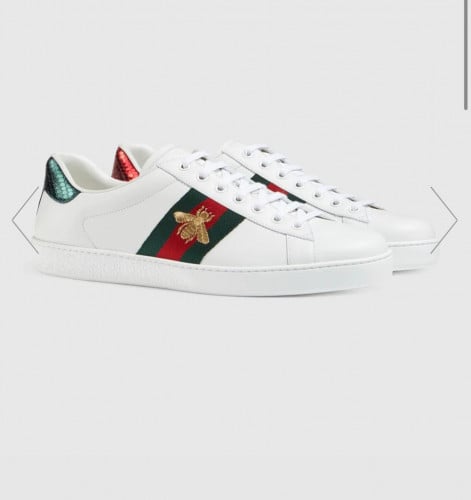 جزمة قوتشي سنيكر Ace embroidered sneaker