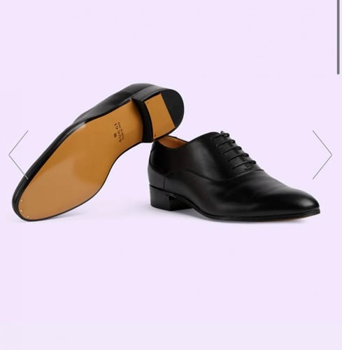 جزمة قوتشي رجال Men's lace-up shoe with Double G