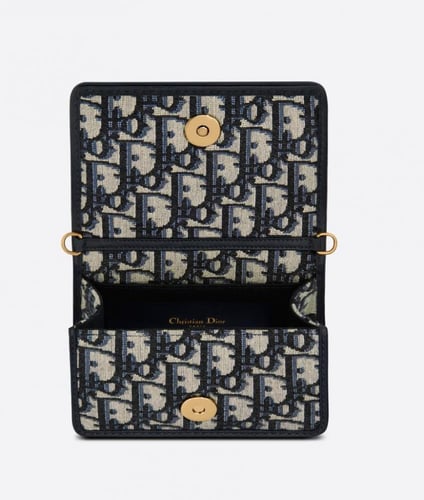 شنطة ديور صغيرة 30 MONTAIGNE NANO POUCHBlue Dior O...