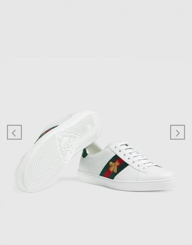 جزمة قوتشي سنيكر Ace embroidered sneaker