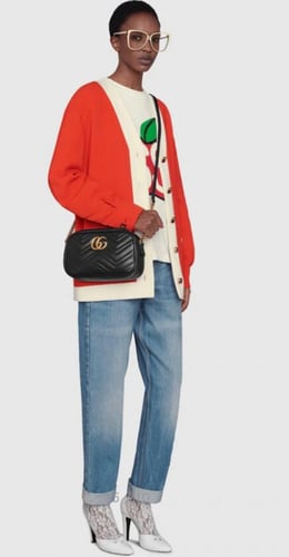 شنطة قوتشي GG Marmont small matelassé shoulder bag