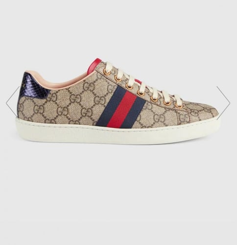 جزمة قوتشي سنيكرز Women's Ace GG Supreme sneaker