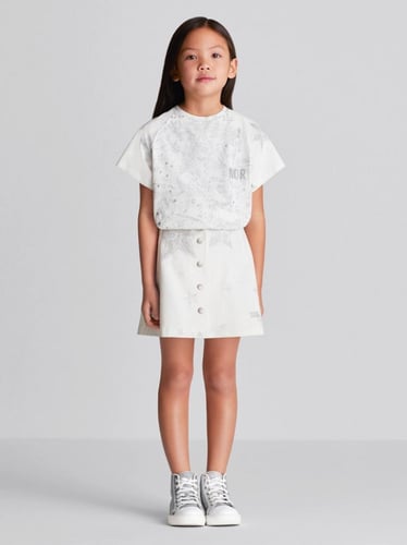 تنورة اطفال ديور KID'S A-LINE SKIRTIvory