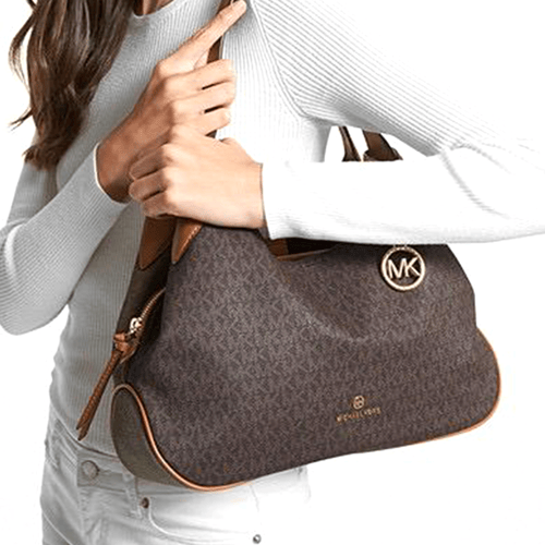 شنطة كتف مايكل كروس مع شعار كبير