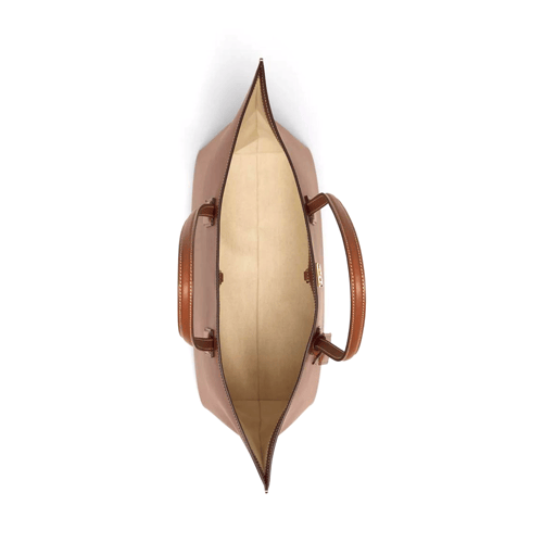 شنطة بربري كبيره اللون بني Monogram Motif Leather...