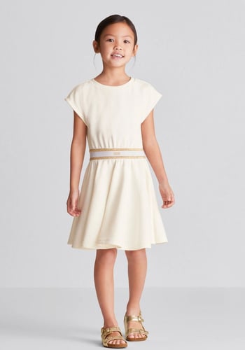 فستان اطفال من ديورKID'S SHORT SKATER DRESS Ivory...