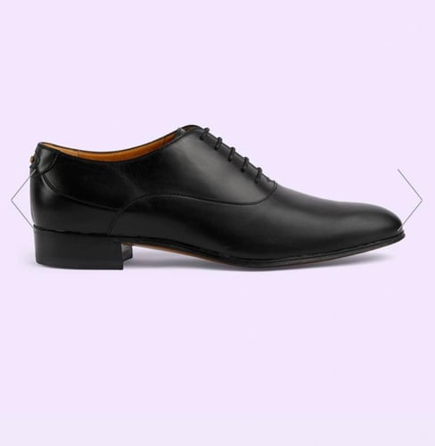 جزمة قوتشي رجال Men's lace-up shoe with Double G