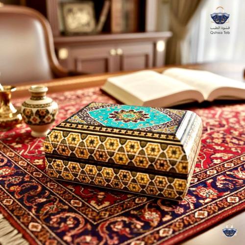 صندوق خاتم ايراني مزخرف