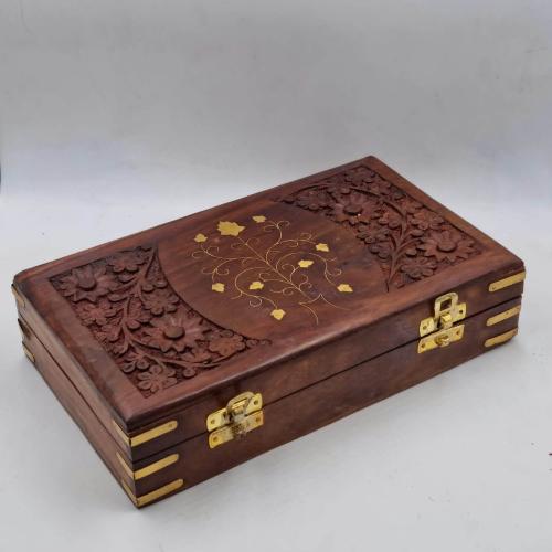 علبة عود هندية خشبية