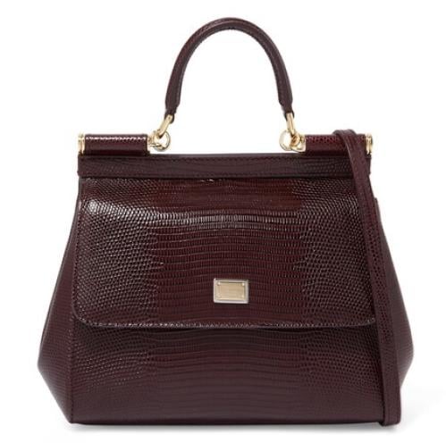 Cecile bag Small maroon color with snake skin