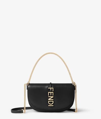 Fendi bag black with chain